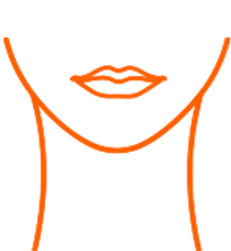 Sofwave neck treatment area illustration, Square Mile Clinic, City of London